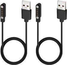 2-Pack Universal Magnetic Charger Cable for Smart Watch, 4-Pin 60 centimeters