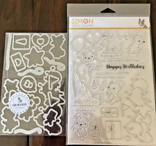 Simon Says Stamp Birthday Bears Stamp & Die Set,  #sss202509