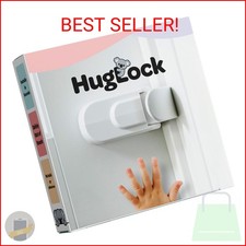 Huglock - The Snap-On Door Lock Kids Can't Reach or Defeat - No Tools or Adhesiv