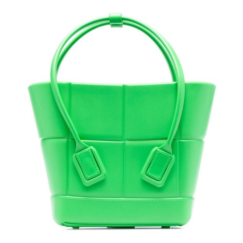 Bottega Veneta Arco Mini Rubber Tote Bag Green 45191753