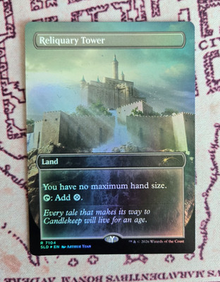 MTG Foil Reliquary Tower Lands of Forgotten Realms Baldur's Gate Secret Lair NM
