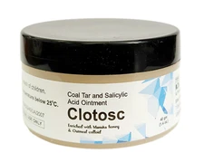 Clotosc Coal Tar & Salicylic Acid Ointment w/ Manuka Honey & Oatmeal extract 40g