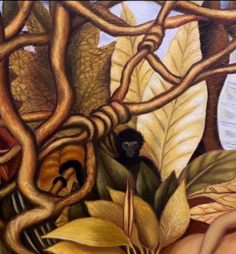 (No Original) Frida Kahlo “Dos Desnudos En Un Bosque” Obra de Arte La Tierra Misma - Imagen 3 de 24