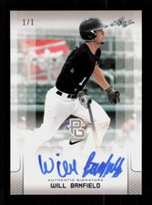 2017 Leaf Perfect Game #BA-WB1 Will Banfield Platinum 1/1 Auto