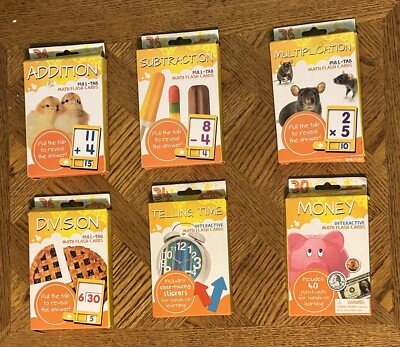 Math Flash Cards  (Addition, Subtraction, Multiplication, Division, Money, Time)