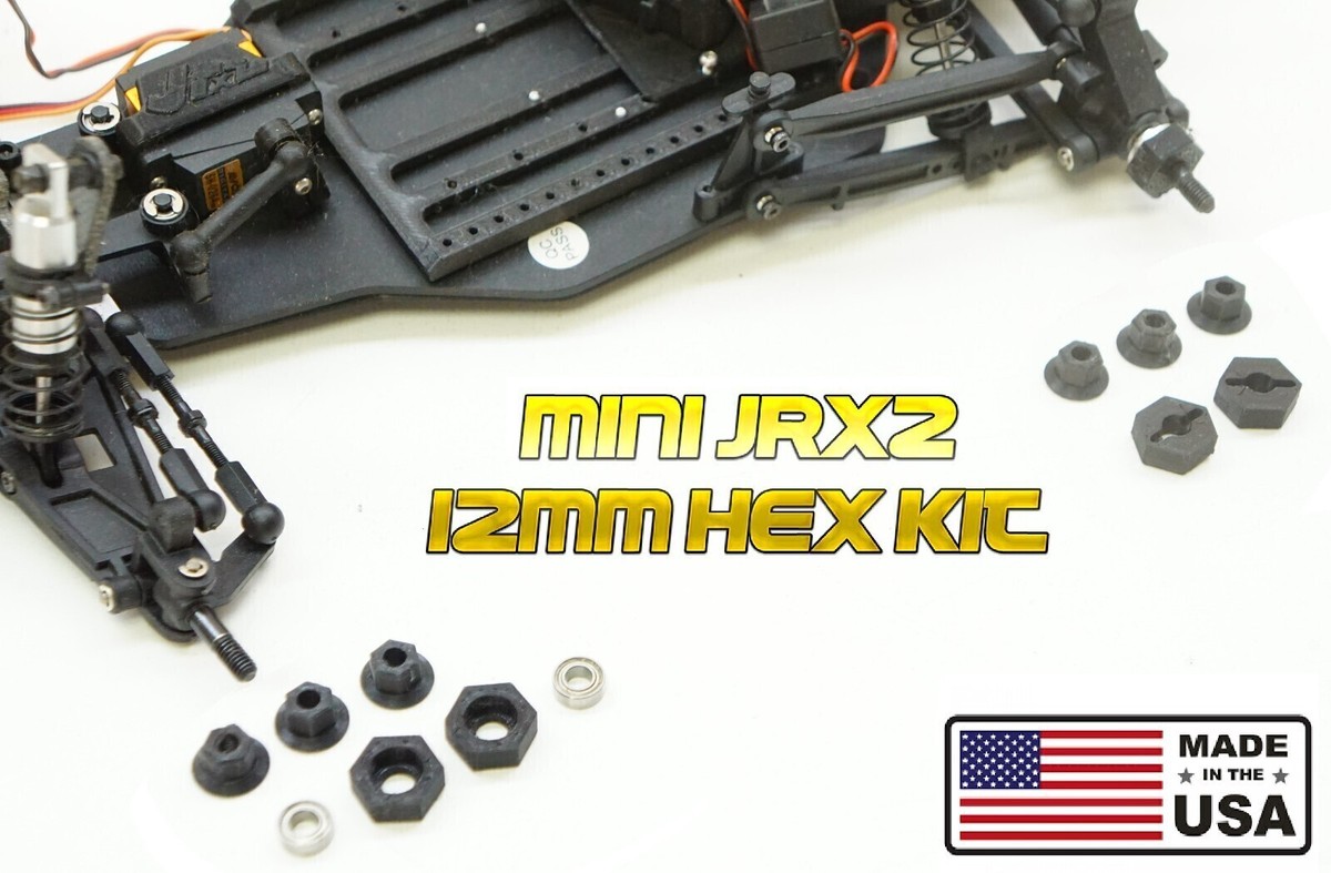 12mm wheel hex hub adapters for Losi Mini JRX2 & JRXT 1/16 Scale
