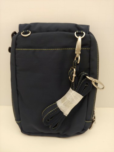 Baggallini Bon Voyage Bagg Dark Blue/ Lime Green - Picture 2 of 2