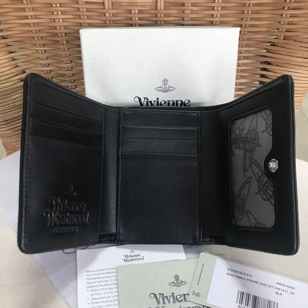 Vivienne Westwood Vivienne purse tri-fold mini wallet black | eBay