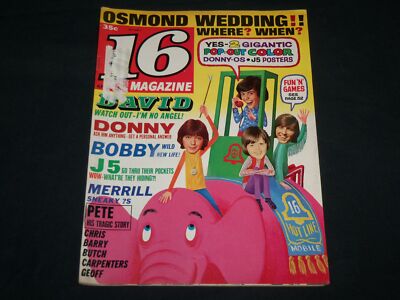 1972 APRIL 16 MAGAZINE - NICE FRONT COVER & COLOR PINUPS - L 6469