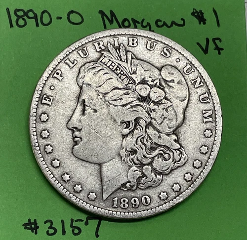 1890 O Morgan Dollar $1 VF Very Fine 90% Silver