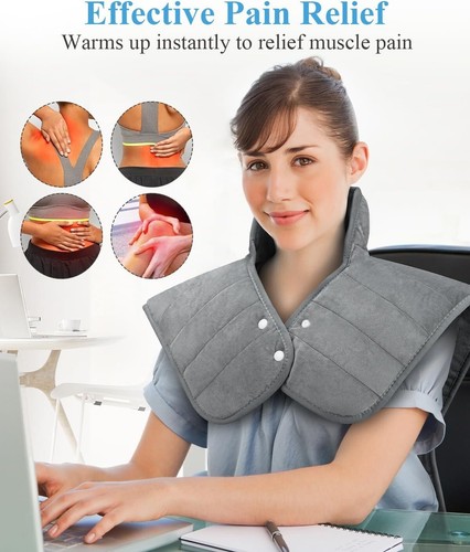 Versatile 22" x 37" Heating Pad for Pain Relief - Ideal for Gifts & Relaxation - Picture 6 of 10