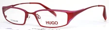 HUGO BOSS HG15608 RE Red Womens Rectangle Full Rim Eyeglasses 50-18-140 B:26
