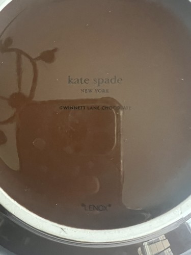 Kate Spade Lenox 2 Serving Bowls brown with gold trim With Brown Leafs - Picture 7 of 8