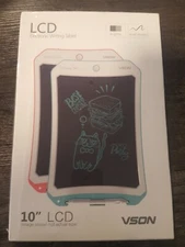Vson 10 Inch LCD Writing Tablet Digital Graphic Drawing Board Electronic Pink