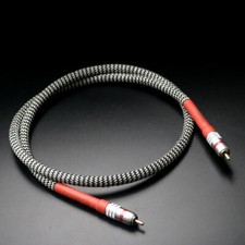 HI-End Silver Plated 75 Ohm Cable Digital Coaxial Audio Cable HIFI