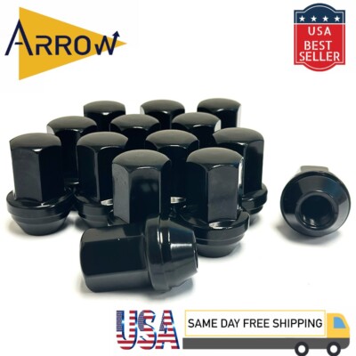 24pcs Black OEM Factory Lug Nuts M14x1.5 Fits: Silverado Tahoe Suburban Colorado