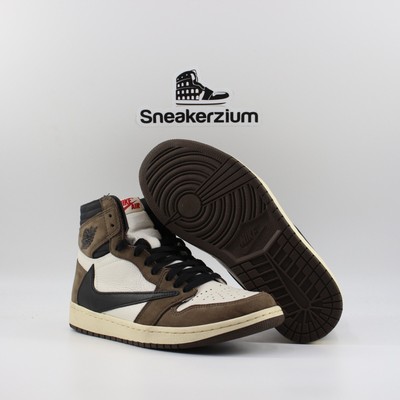 Nike Air Jordan 1 High Travis Scott Dark Mocha CD4487-100 Men's Size 8.5