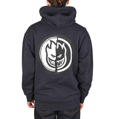 Spitfire Klassisch Yin Yang Kapuzenpullover - Marineblau/Schwarz/Weiß