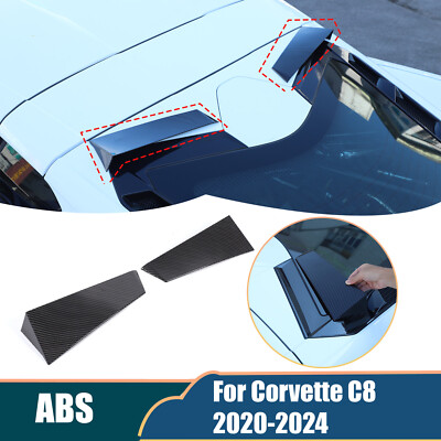 ABS Carbon fiber anti-wind buffeting deflector Für Corvette C8 Coupe 2020-2024