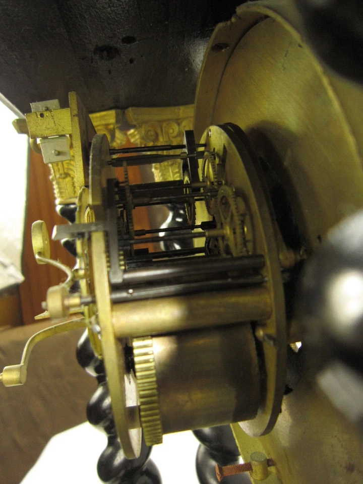 Horloge Pendule Portique d'époque Napoleon III 19ème siècle Douillon ST Nicolas - Photo 4/4