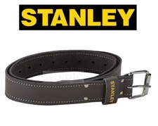 Stanley 2" Wide Dark Brown Leather Work Belt For Tool Pouch/Holder STA180119