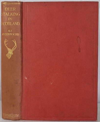 DEER STALKING IN SCOTLAND McConnochie 1924. Red Deer Hunting, Scottish Highlands - 第 1/5 張圖片