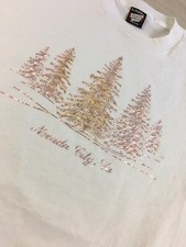 Vintage T Shirt Navada Cty Ca. Size XLarge White 1990  s