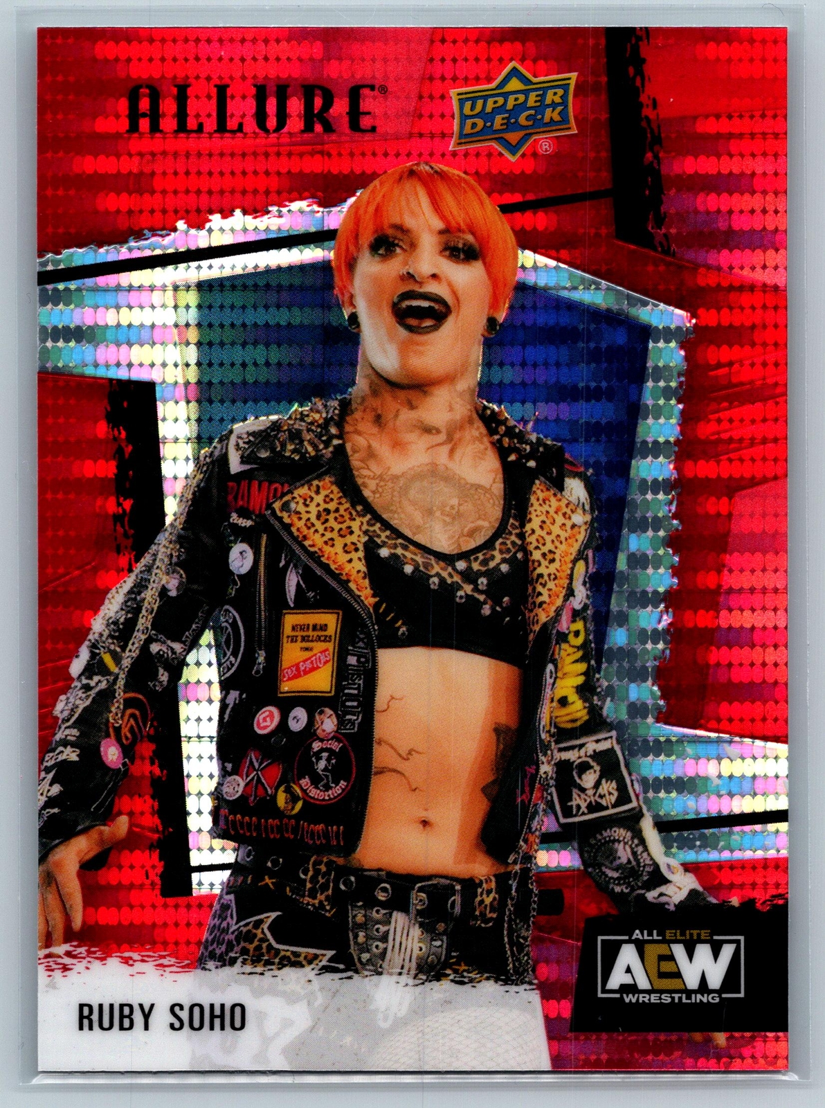 Ruby Soho 2022 Upper Deck Allure AEW Red Rainbow #74