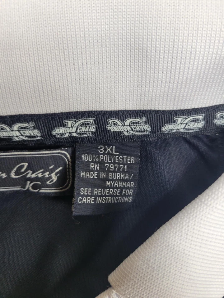 Camisa polo Jordan Craig para hombre 3XL manga corta a rayas Foto 2 de 4
