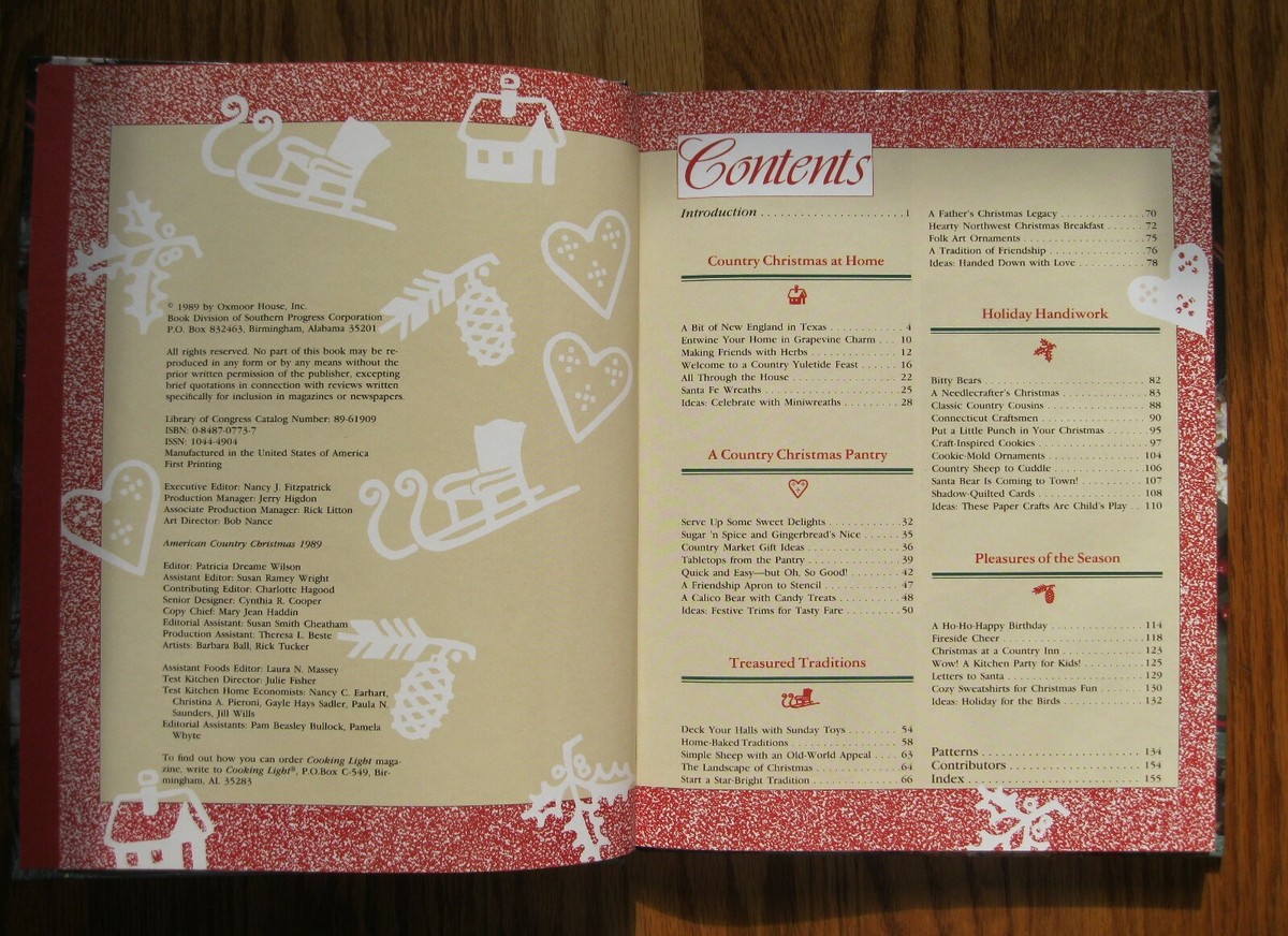 American Country Christmas Book Crafts & Recipes 1989, 1990,, 1992, 1994 HC LNC | eBay American Country Christmas Book Crafts & Recipes 1989, 1990,, 1992, 1994 HC LNC | eBay