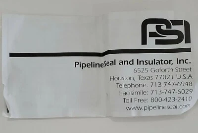 NEW Pipeline Seal & Insulator Inc 1/2' Pipe | Grelly USA