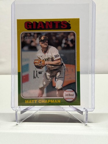 2024 Topps Heritage High Number - Matt Chapman Mini SP Insert 511 Giants