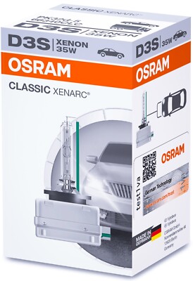 OSRAM XENARC  CLASSIC D3S XENON BRENNER SCHEINWERFER LAMPE AUTO ORIGINAL & NEU