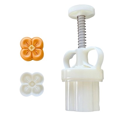 Hand-Pressure Moon Cake Molds 3D Fragrans Shape Cookie Stamp Moon Cake Maker