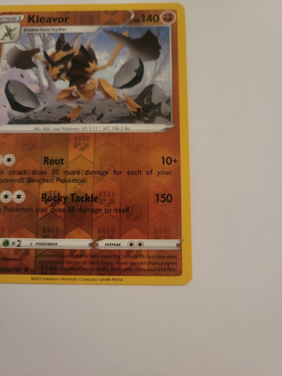 Pokémon TCG Kleavor Sword & Shield Astral Radiance 085/189 Reverse