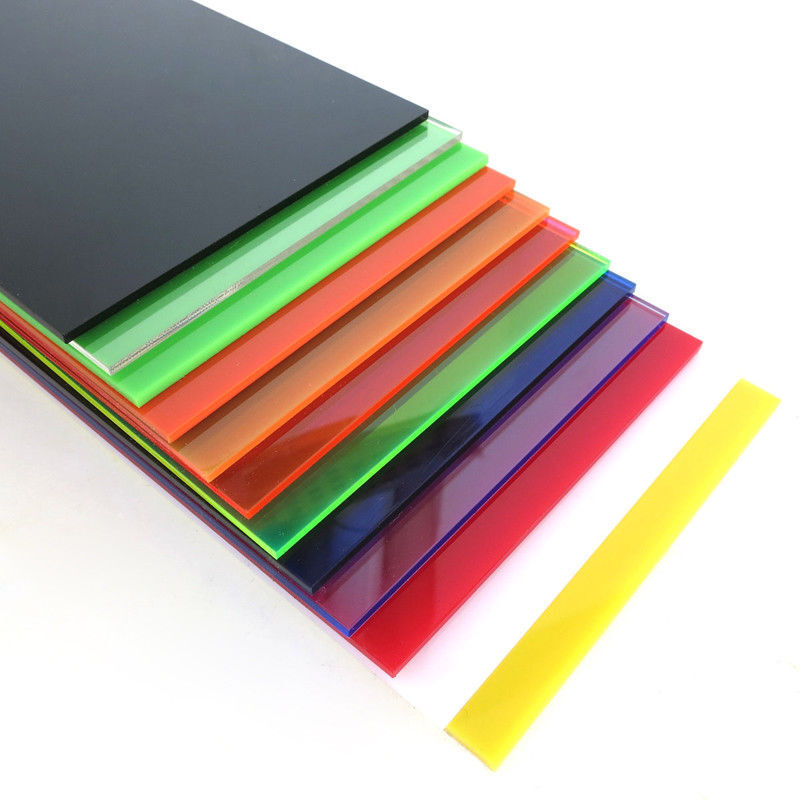 Color Acrylic Sheet Plate Plastic Lucite Panel  8x8/10x20/15x15/20x20/30x40cm