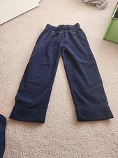 Kids Navy Blue Fleece Sweatpants Size Medium 7/8 