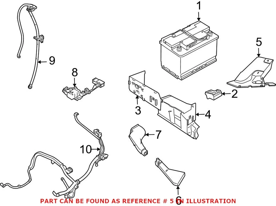 Cubierta de batería original para Saab 9-3 2,8 L V6 12766289 Foto 3 de 3