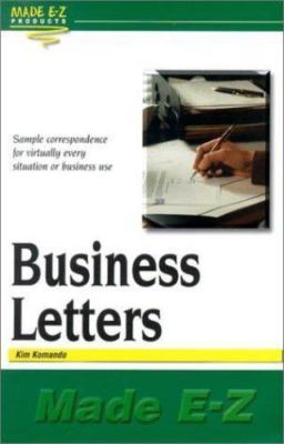 Business Letters (Made E-Z) Komando, Kim paperback Used - Very Good