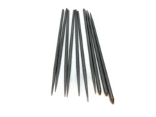 John A Eberly 1/8" x 6" Hardened Steel Cloth Tacking Awls Single Point 10 Pcs