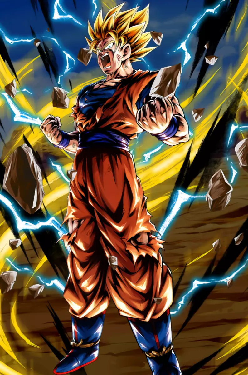 dragon ball goku ssj2, desenho do goku super sayajin infinito 