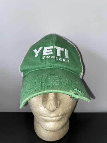 Vintage Yeti Coolers Mesh Snapback Trucker Hat Baseball Cap Lid