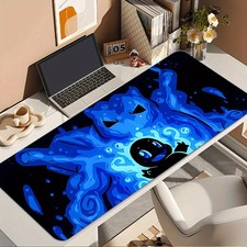 40 90cm S-Squirtle Gaming Mouse Pad - Non-Slip Rubber Base, Washable Desk Mat wi