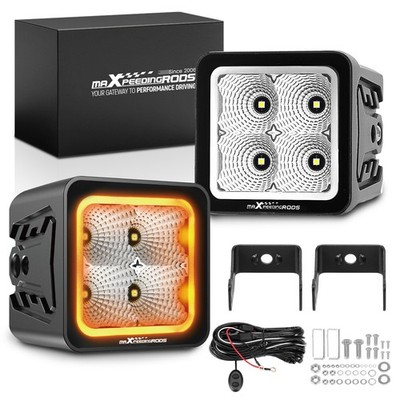 Off Road LED Pod Lights 3.3'' 80W Driving Auxiliary Light For Jeep Truck ATV UTV