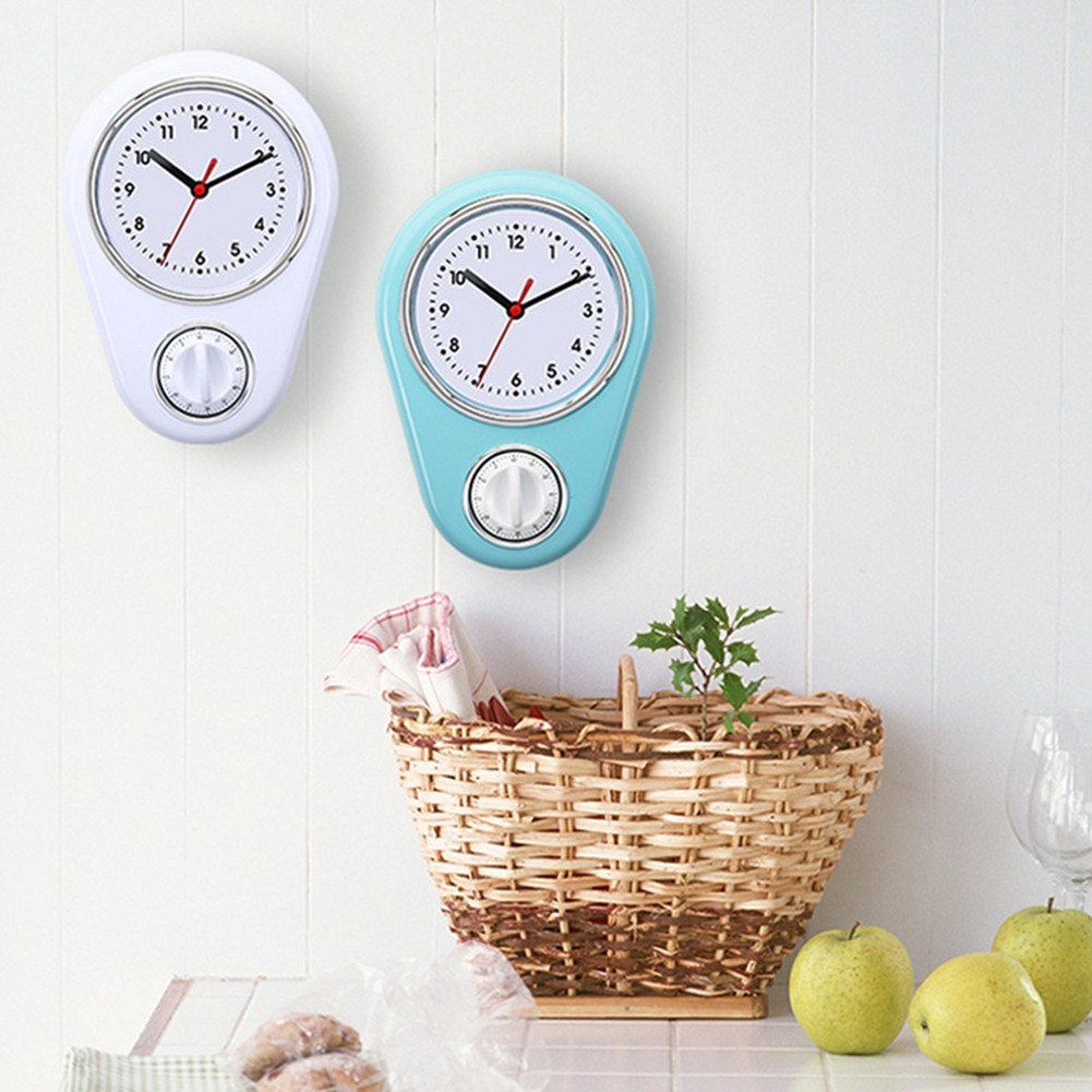 Kitchen Timer Wall Clock 9 Inch Multifunction Quartz Movement for