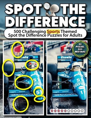 Spot the Difference Book For Adults: Sports Themed Search & Find Fun Activity Bo