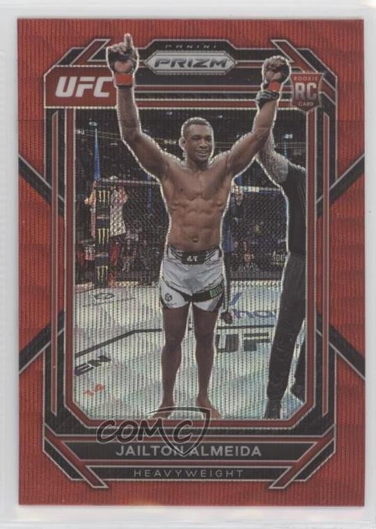 2023 Panini Prizm UFC Ruby Wave Prizm Jailton Almeida #197 5b1
