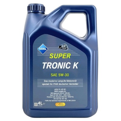 4l Kanister ARAL SuperTronic K 5W-30 Motoröl C3, API SP Opel OV 0401547-D30/G30