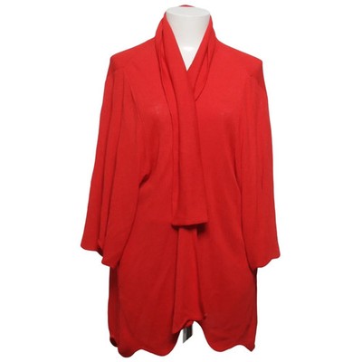 Philomena Christ, Strickjacke, Damen, Größe: ONE SIZE, Rot, Einfarbig #apH