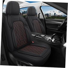 Car Seat Covers Universal Fit for Cars, SUV, Sedans, Full Set Black Redline